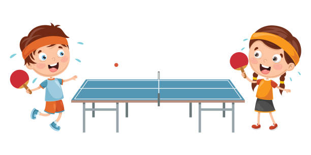 playing ping pong